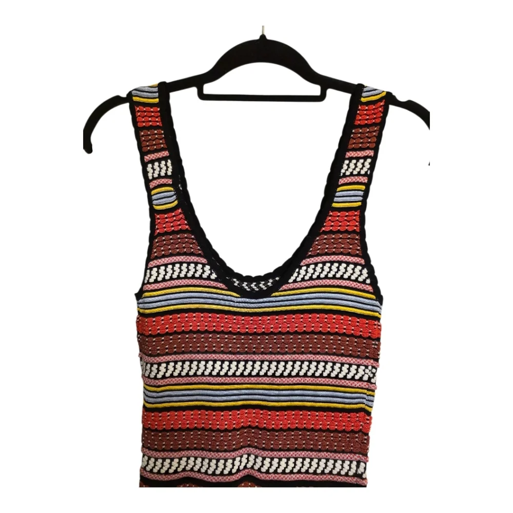 RONNY KOBO Fit & Flare Striped Knit Dress - Size‎ Small